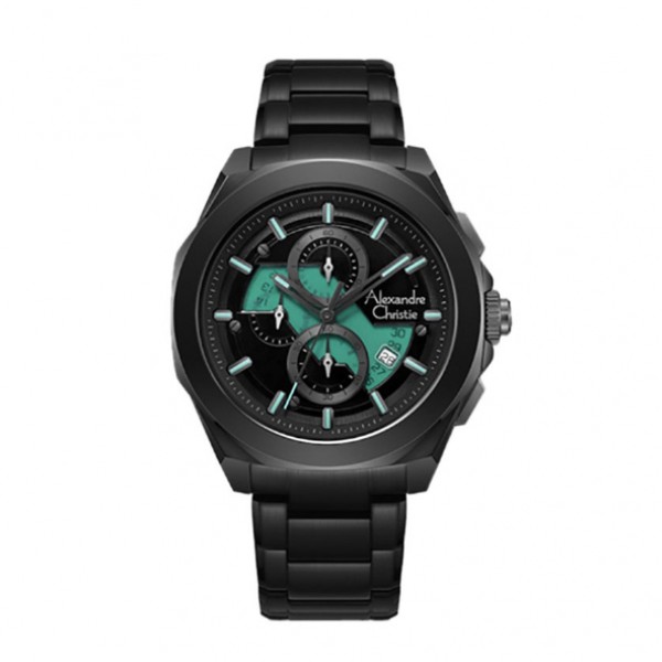 Alexandre Christie AC 6645 Black Green Steel MCBIPBALE